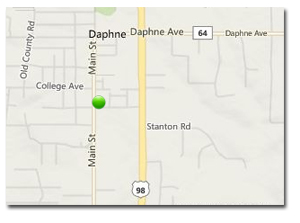 Location of Delachase Square homes in Daphne AL